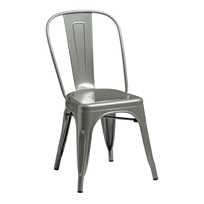Retro Xavier Pauchard inspired Aluminum Dining Chairs Set of TwoRetro Xavier Pauchard inspired Aluminum Dining Chairs Set of Two
