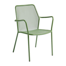 Load image into Gallery viewer, Lisbon Metal Outdoor commercial Dining Armchair Olive Set of Two
