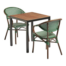 Load image into Gallery viewer, Paris Two Seat Square 70cm Commercial Dining Set Indoor- Outdoor

