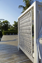 Load image into Gallery viewer, Skyline Design Strips Four Poster Rattan Garden Daybed
