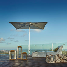 Load image into Gallery viewer, Carectere JCP-102 230 x 230 cm Square Centre Pole Parasol with Wheeled Parasol Base
