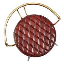Load image into Gallery viewer, Clarines Red Leather Low Cocktail Stool
