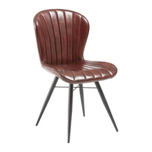 Load image into Gallery viewer, Leoni Claret Red Genuine Leather Contract Side chair
