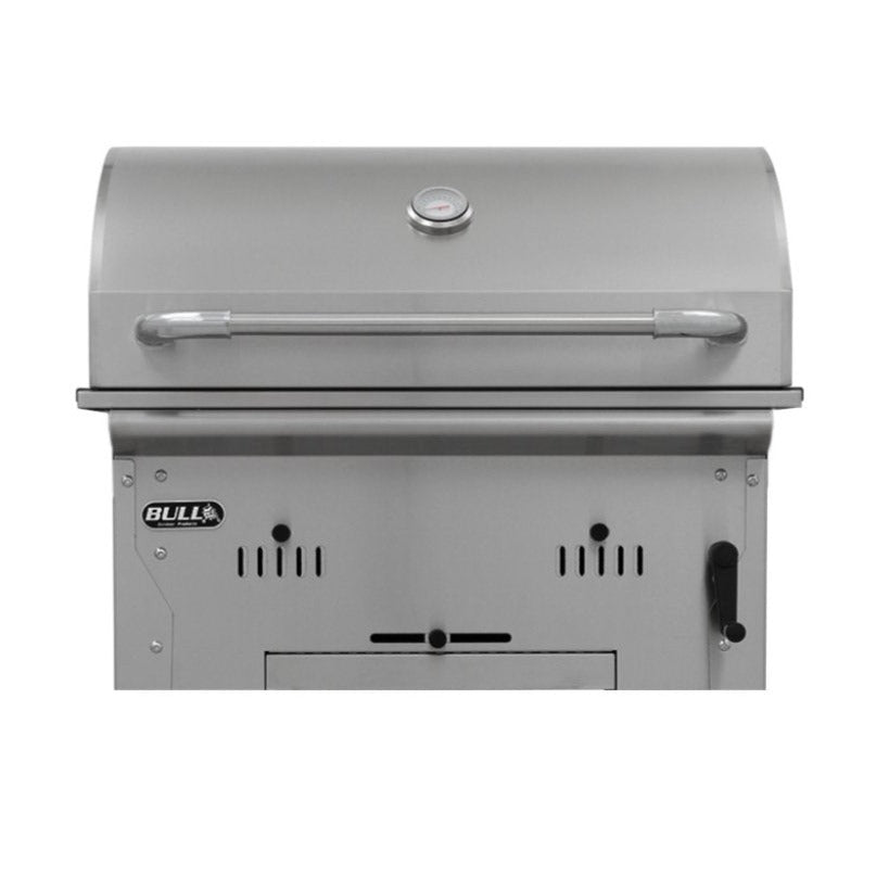BULL Bison Stainless Steel Built in Charcoal BBQ Grill Head with adjustable charcoal rack