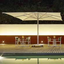 Load image into Gallery viewer, Carectere JCP-201 400 x 400 cm Square Large Centre Pole Parasol with Wheeled Parasol Base

