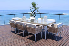 Load image into Gallery viewer, Brafta Sea Shell Rattan Outdoor Commercial Grade Dining Chair

