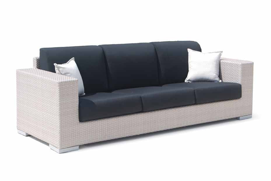 Skyline Design Brando Rattan Three Seat Garden Sofa - Rattan Finish Options