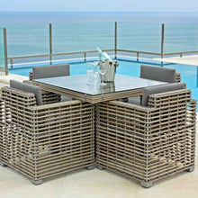 Load image into Gallery viewer, Castries Kubu Mushroom Rattan Outdoor Commercial Grade Dining Chair
