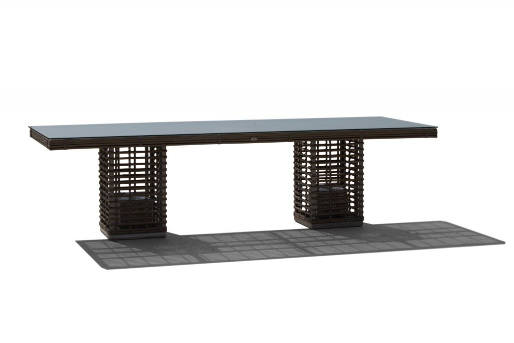 Castries Rattan Rectangular 280cm x 100cm Garden Dining Table