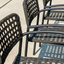 Load image into Gallery viewer, Catania Carbon Outdoor Rattan Commercial Grade Dining Chair
