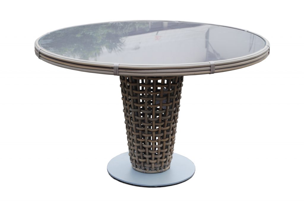 Skyline Design Dynasty 4/6 Seat Round Kubu Rattan Garden Dining Table