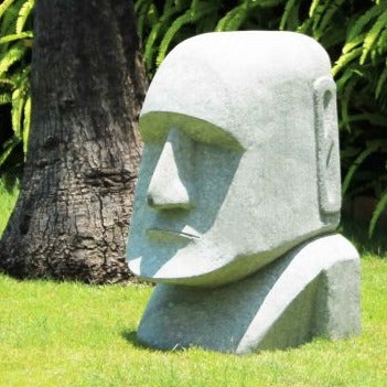 Easter island stone landscaping sculpture statue 