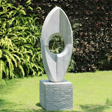 Load image into Gallery viewer, Eclipse stone Garden Statue sculpture with plinth
