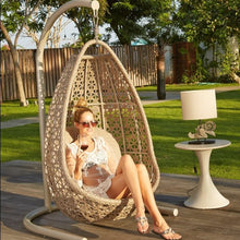 Load image into Gallery viewer, Skyline Design Journey Rattan Hanging Garden Chair with Frame
