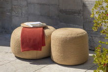 Load image into Gallery viewer, Skyline Design Jute Large Round Outdoor Pouf Stool
