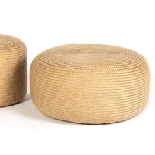 Load image into Gallery viewer, Skyline Design Jute Large Round Outdoor Pouf Stool
