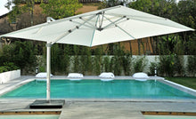 Load image into Gallery viewer, Kingston 400cm x 400cm Square Cantilever Large Parasol with 300kg Wheeled Parasol Base
