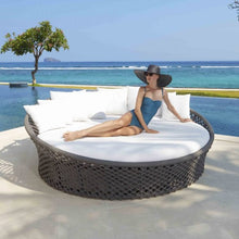 Load image into Gallery viewer, Skyline Design Kona Rope Weave Large Round Garden Daybed with back support
