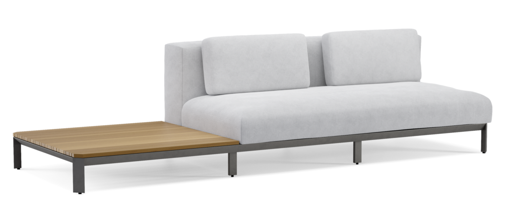 Skyline Design Mauroo Modular Right Love seat and Table Sofa- Colour Options