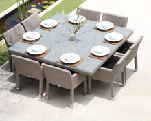 Load image into Gallery viewer, Brafta Silver Walnut Rattan Outdoor Commercial Grade Dining Chair
