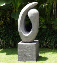 Load image into Gallery viewer, Modern Art Stone Sculpture With Plinth
