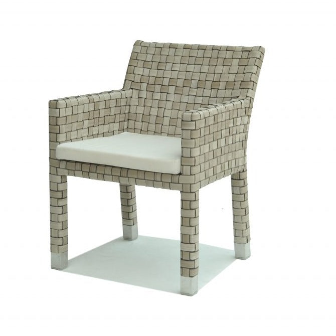 Metz Sea Shell Rattan Outdoor Commercial Grade Dining Chair