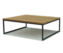 Load image into Gallery viewer, Skyline Design Nautic Square 120 x 120 Coffee Table with Teak Top
