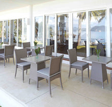 Load image into Gallery viewer, Skyline Design Palos Rattan Four Seat Square Garden Dining Set
