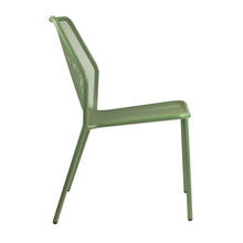 Load image into Gallery viewer, Lisbon Metal Outdoor commercial Dining Side Chair Olive Set of Two
