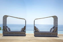 Load image into Gallery viewer, Skyline Design Strips Cabana Rattan Garden Daybed
