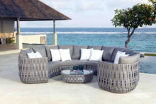 Load image into Gallery viewer, Skyline Design Strips Modular Curved Rattan Left Arm Seat
