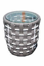 Load image into Gallery viewer, Skyline Design Strips Round Rattan Side Table
