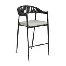 Load image into Gallery viewer, Juniper Modern Outdoor Commercial High Bar Chair SET OF TWO Grey
