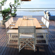 Load image into Gallery viewer, Skyline Design Venice Eight Seat Rectangular Garden Dining Set - Teak with Carbon
