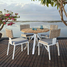 Load image into Gallery viewer, Windsor White Rattan Outdoor Commercial Grade Dining Chair

