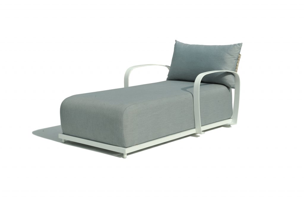 Skyline Design Windsor Modular Chaise Lounger with Arms - Choice of Finish